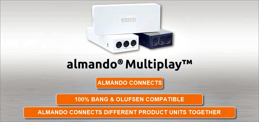Almando connects, devices from different manufacturers of TV and Stereo together, 100% compatible with bang & olufsen