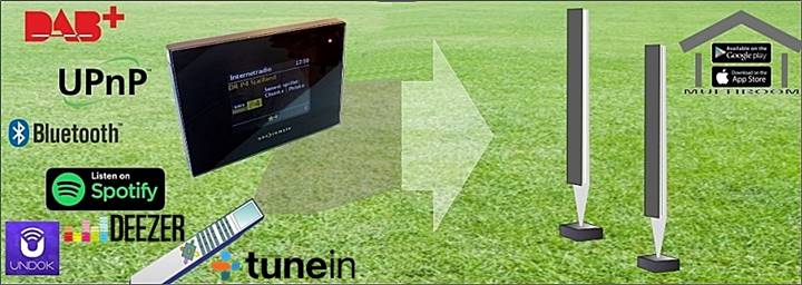 Multiroom Audio Adapter för anslutning till en Bang & Olufsen stereo. Lysna på Spotify, Deezer, TuneIn, Internetradio, FM, Bluetooth, DAB +, UPnP på dina Beolab högtalare, anslut enkelt med powerlink kabel. Kan fjärrstyras med en Bang & Olufsen fjärrkontroll eller via en Apple- eller Android-app. Multiroom Audio Adapter för anslutning till en Bang & Olufsen stereo. Lysna på Spotify, Deezer, TuneIn, Internetradio, FM, Bluetooth, DAB +, UPnP på dina Beolab högtalare, anslut enkelt med powerlink kabel. Kan fjärrstyras med en Bang & Olufsen fjärrkontroll eller via en Apple- eller Android-app.