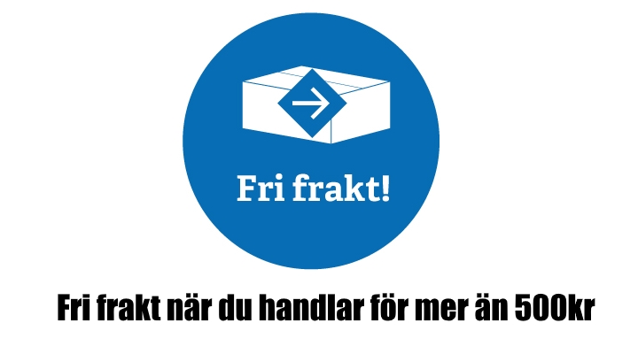 Fri frakt vid order över 500kr