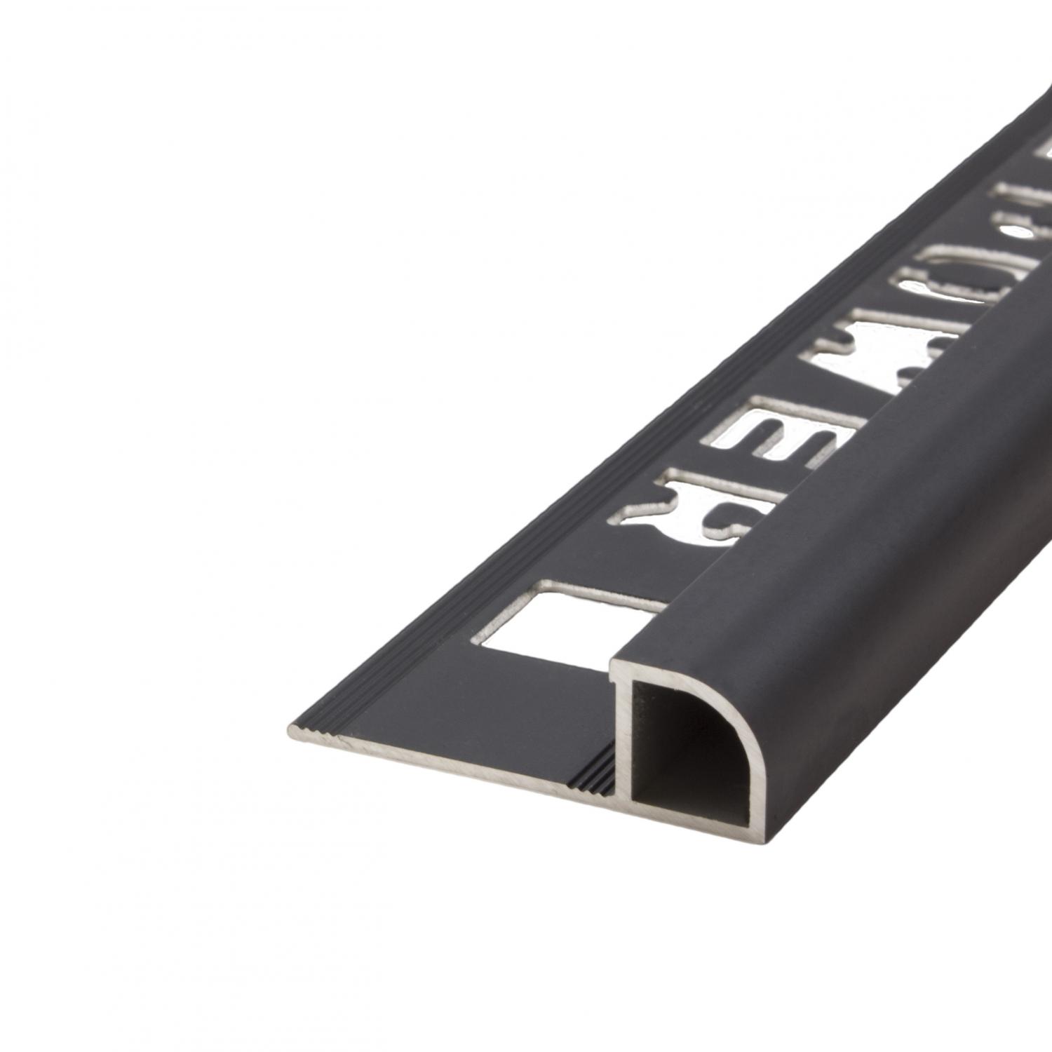 NOZOX Rund Stängd Alu Matt Svart 12,5x2500mm