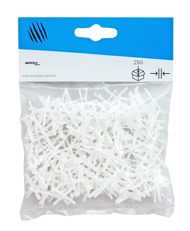 Grizzly 1mm Kakelkryss 250pack
