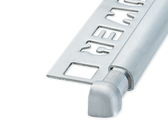 NOZOX Rund Ytterhörn Rostfri Borstad 6mm 2pcs