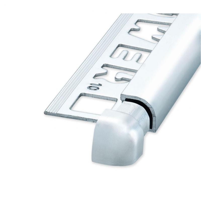 NOZOX Rund Ytterhörn Alu Blank Silver 8mm 2pcs