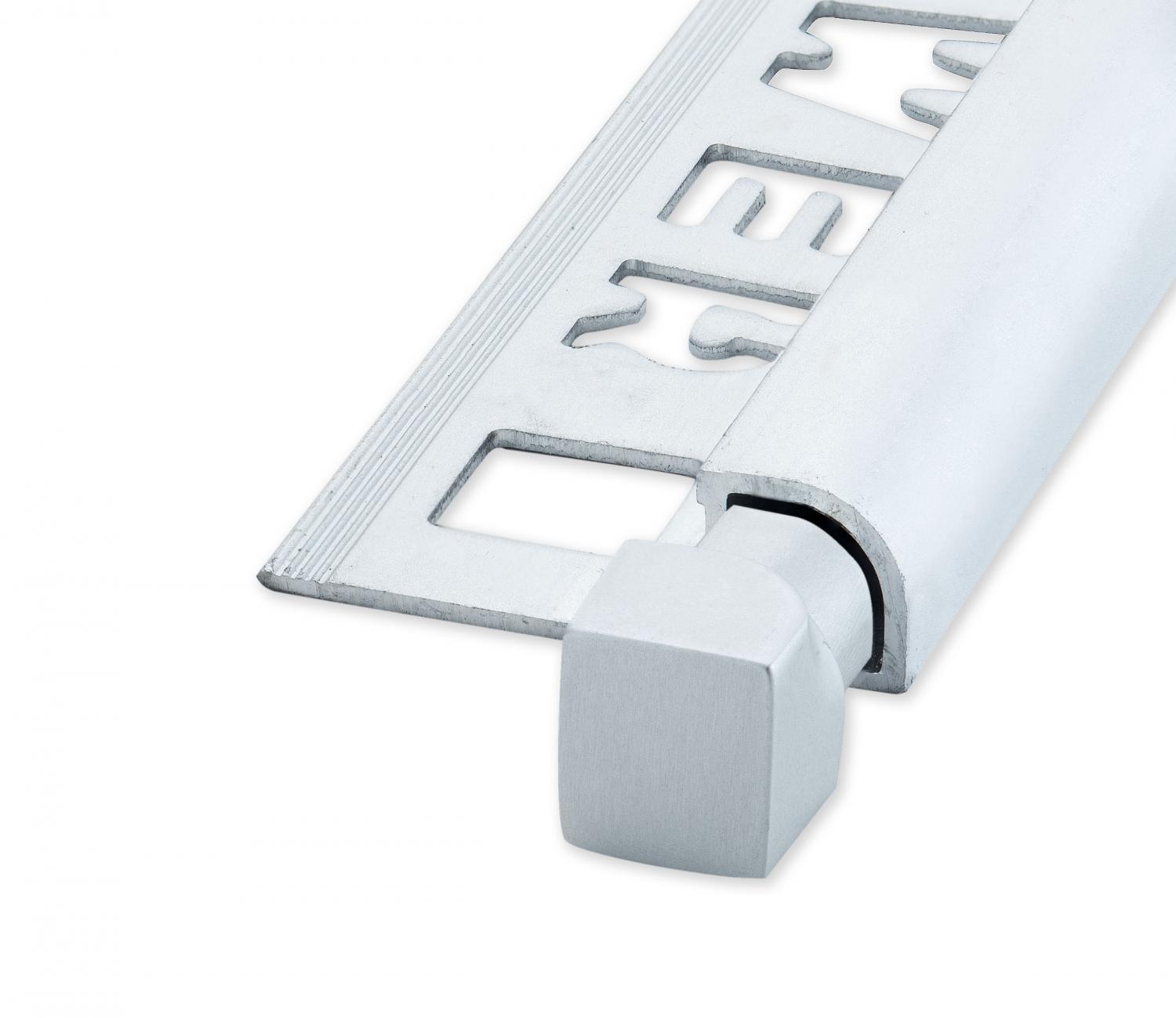 NOZOX Rund Innehörn Alu Borstad Blank Silver 6mm 2pcs