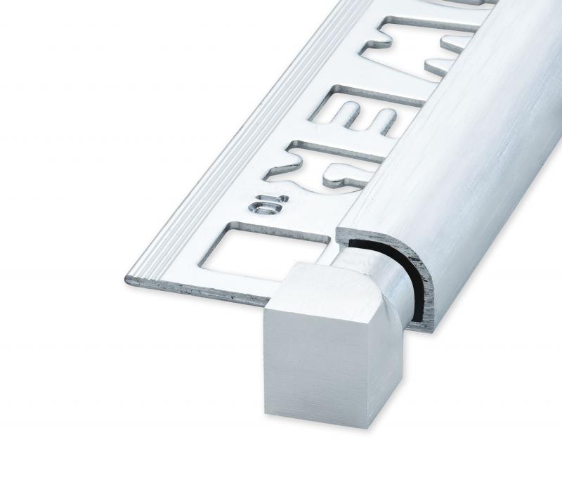 NOZOX Rund Innehörn Alu Borstad Silver 10mm 2pcs