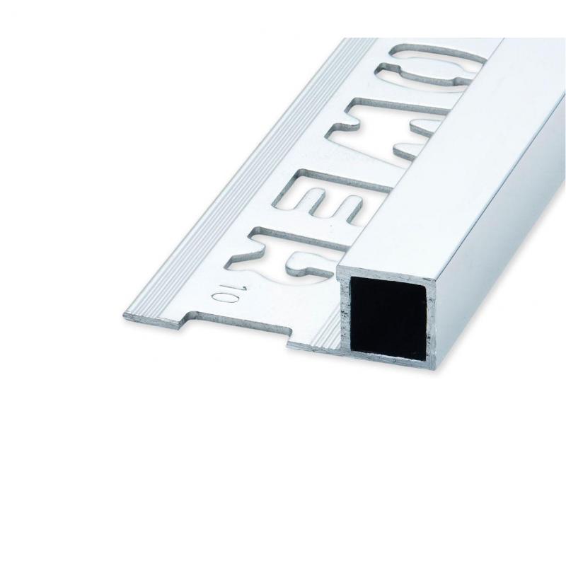 QUBOX Fyrkant Alu Blank Silver 8x2500mm