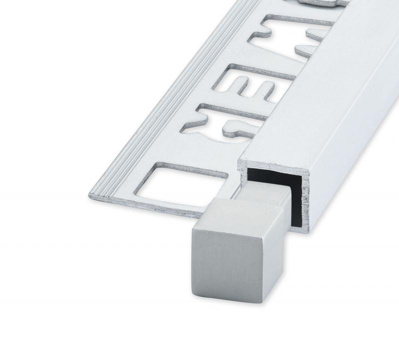 QUBOX Fyrkant Hörn Alu Matt Silver 10mm 2pcs