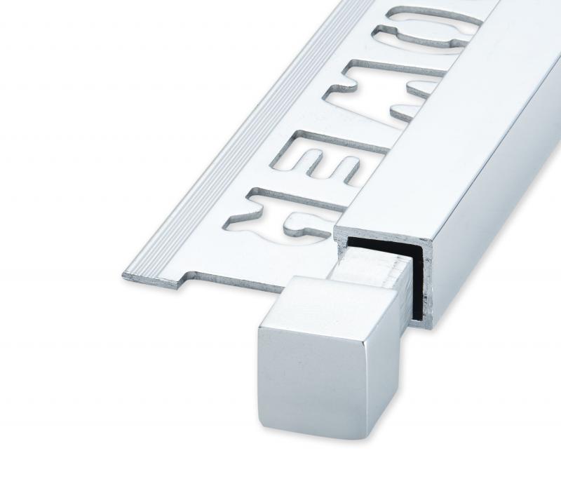 QUBOX Fyrkant Hörn Alu Blank Silver 10mm 2pcs