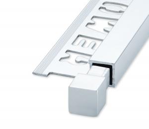 QUBOX Fyrkant Hörn Alu Blank Silver 10mm 2pcs