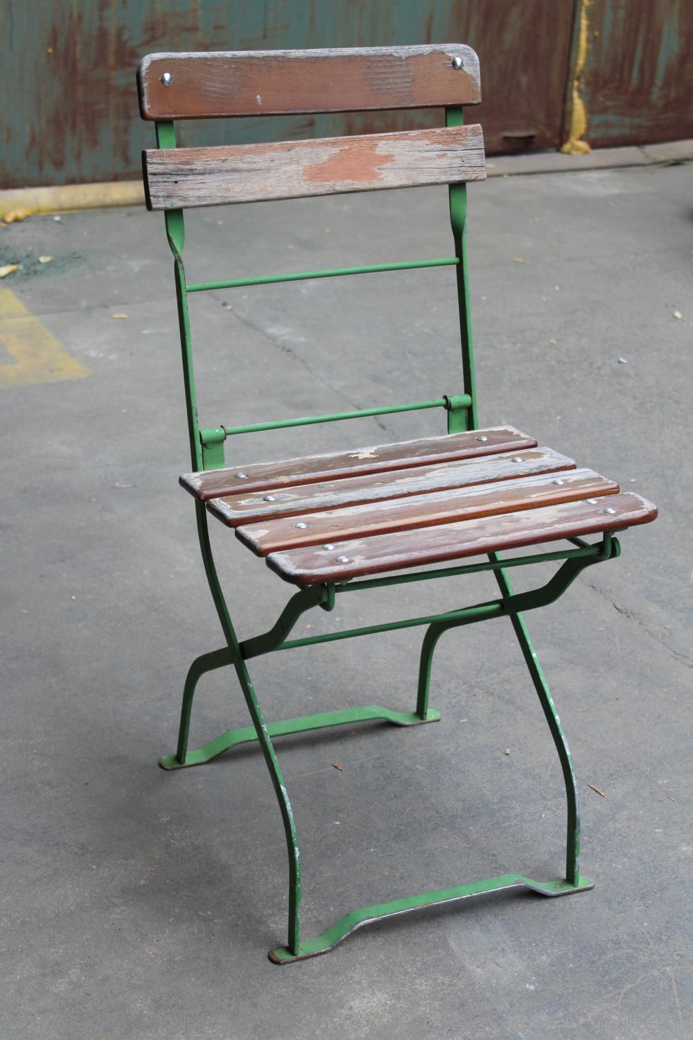 Vintage garden chair lightgreen