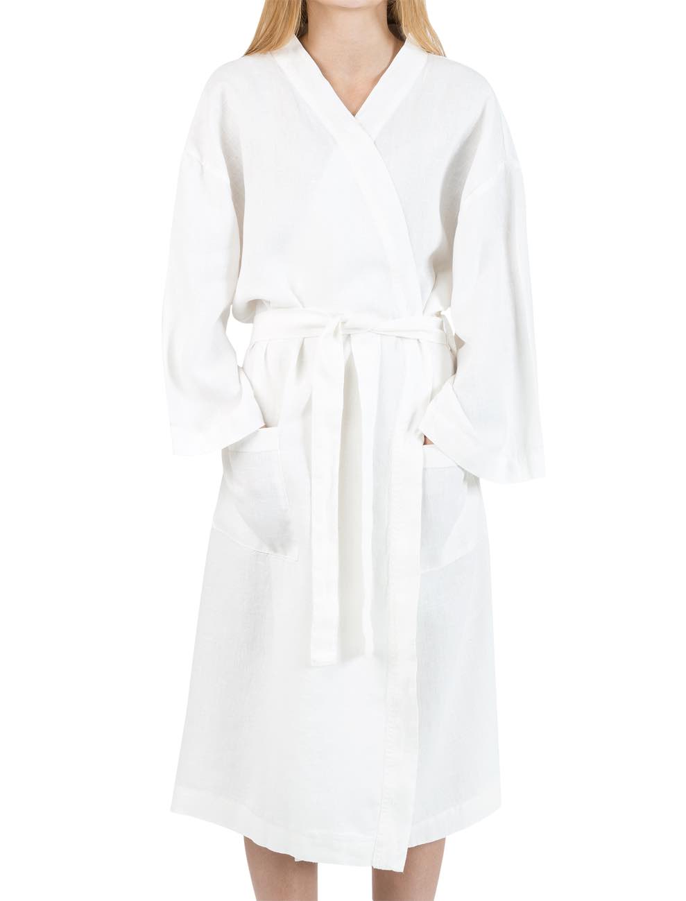 Linen Kimono White