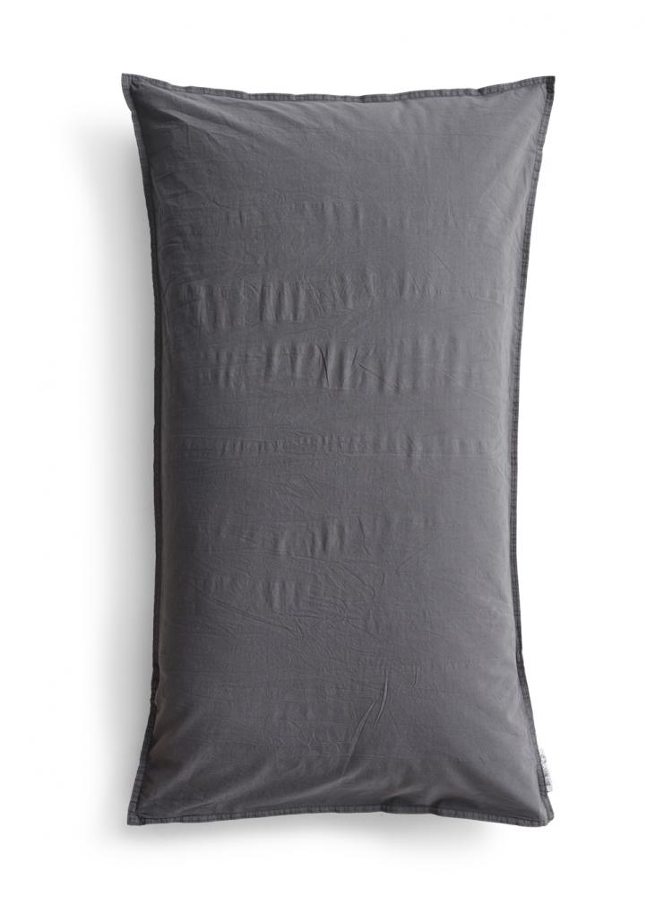 50x90cm Pillowcase Crinkle Dark Grey