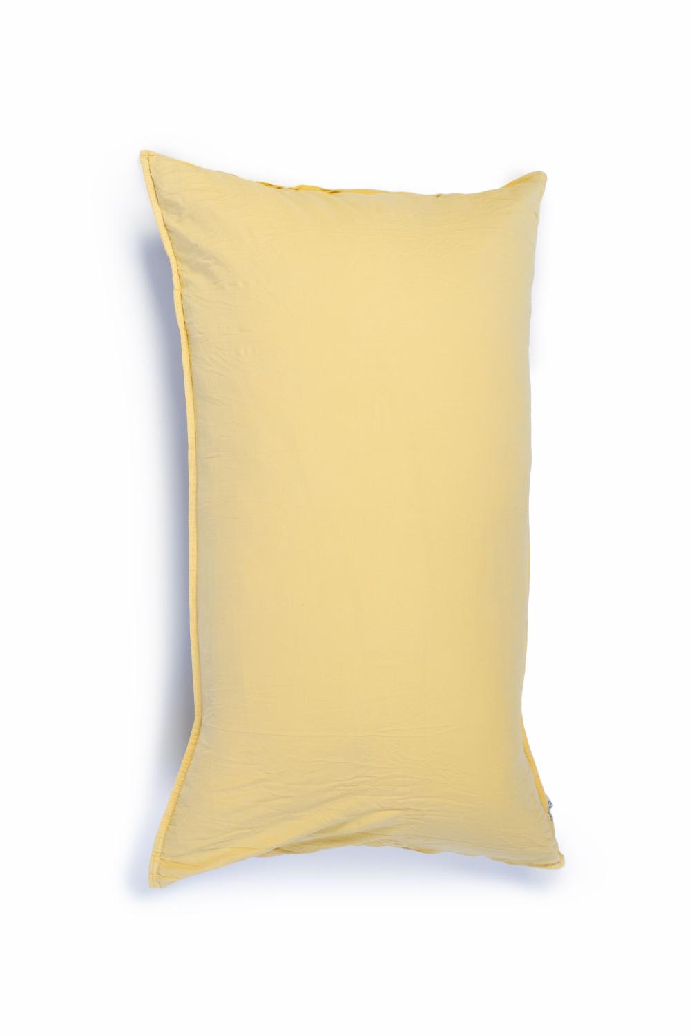 Pillowcase Crinkle Sunny Yellow (50x90cm)