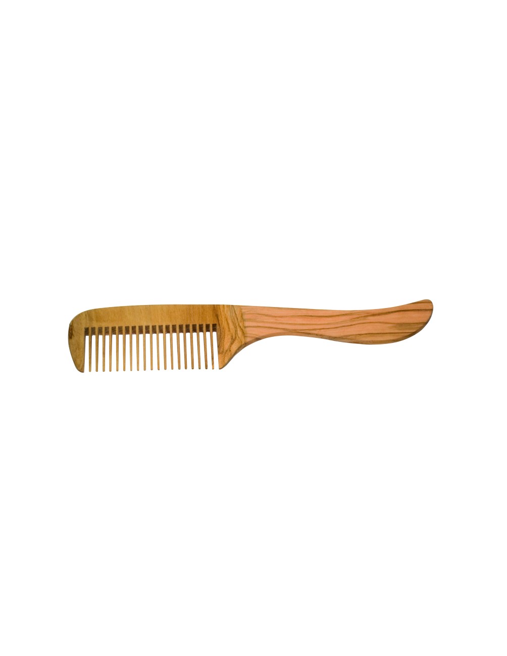 Comb with Handle Oiled Olive Wood
