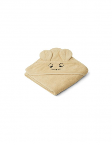 Albert Hooded Baby Towel - Mouse Wheat Yellow