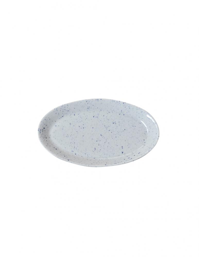 Pure Stain Blue Oval Plate 25cm