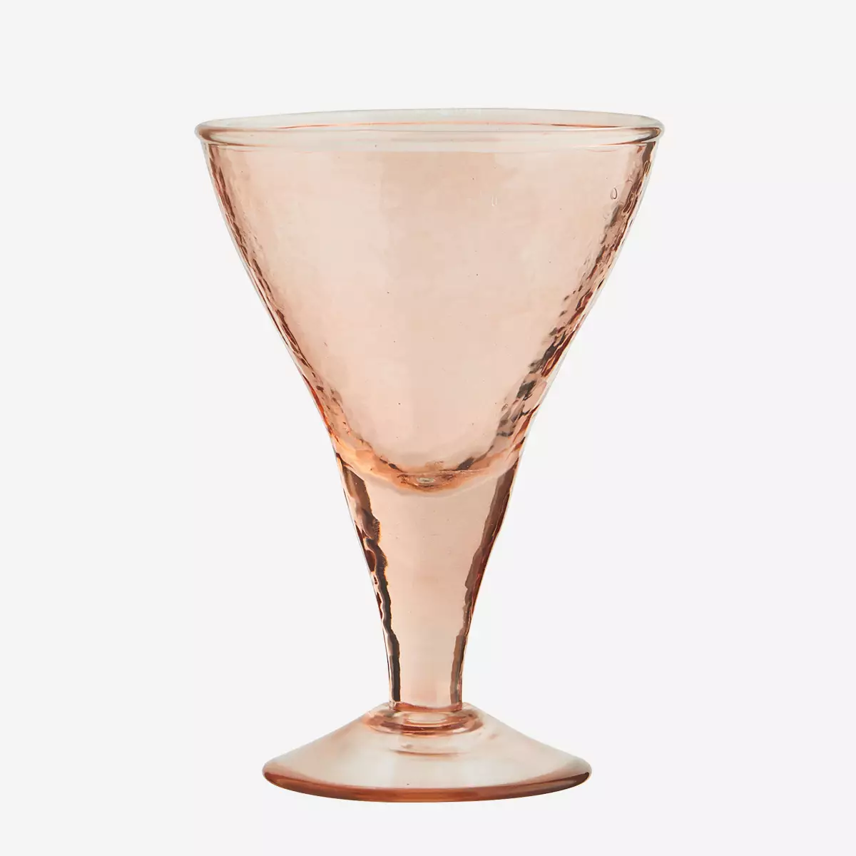 Dricksglas hamrat/korallfärgat glas