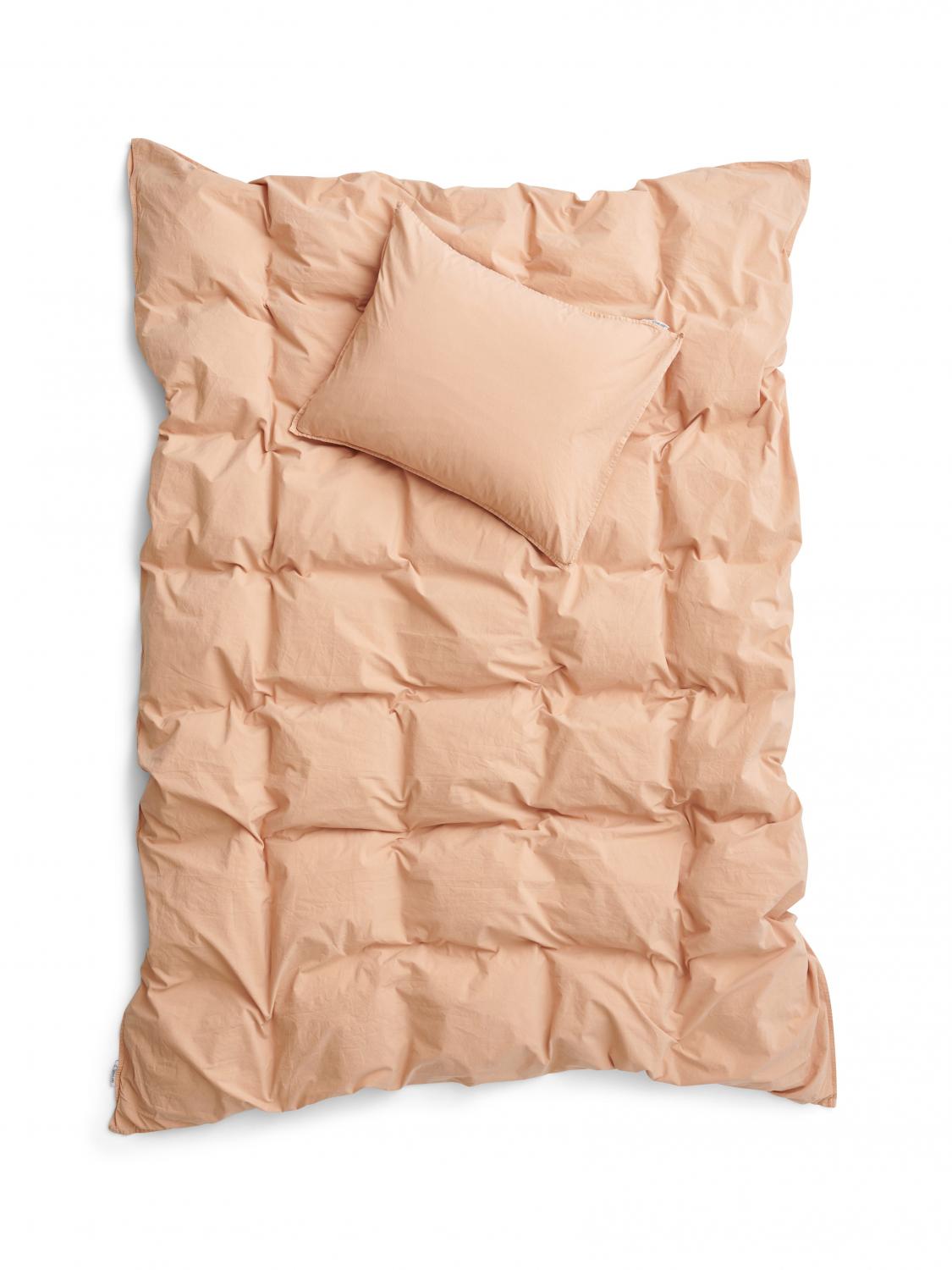 Duvet Cover Set Crinkle Peach Pink Ab Smaland