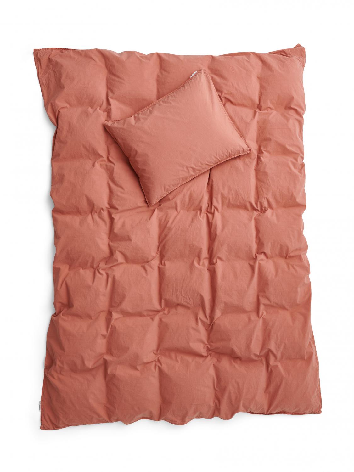Duvet Cover Set Crinkle Terracotta Ab Smaland