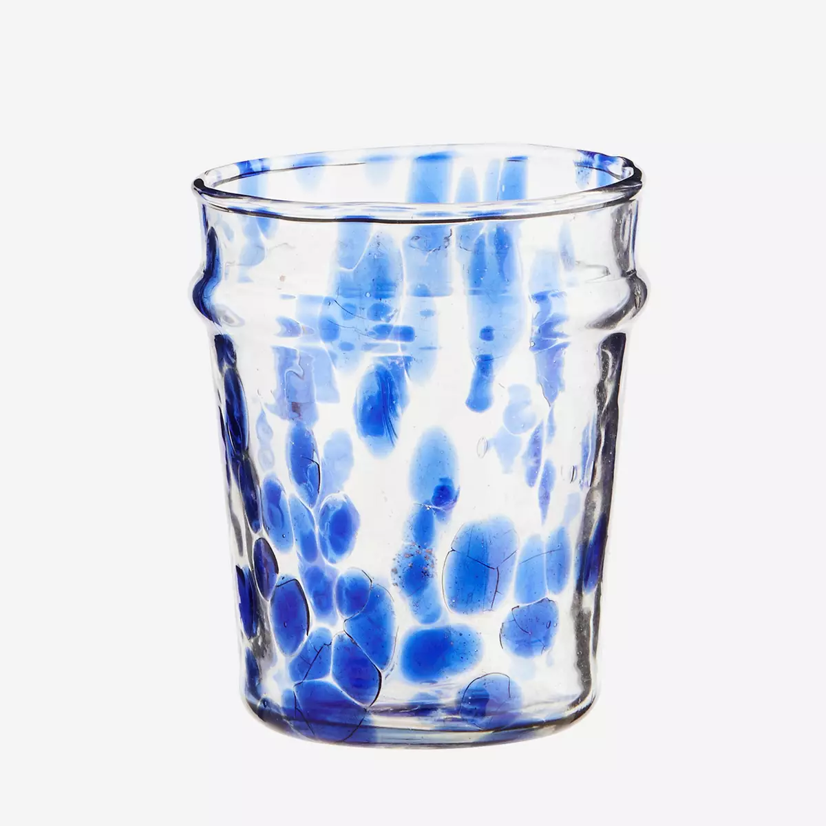 Drinking glass blue/clear