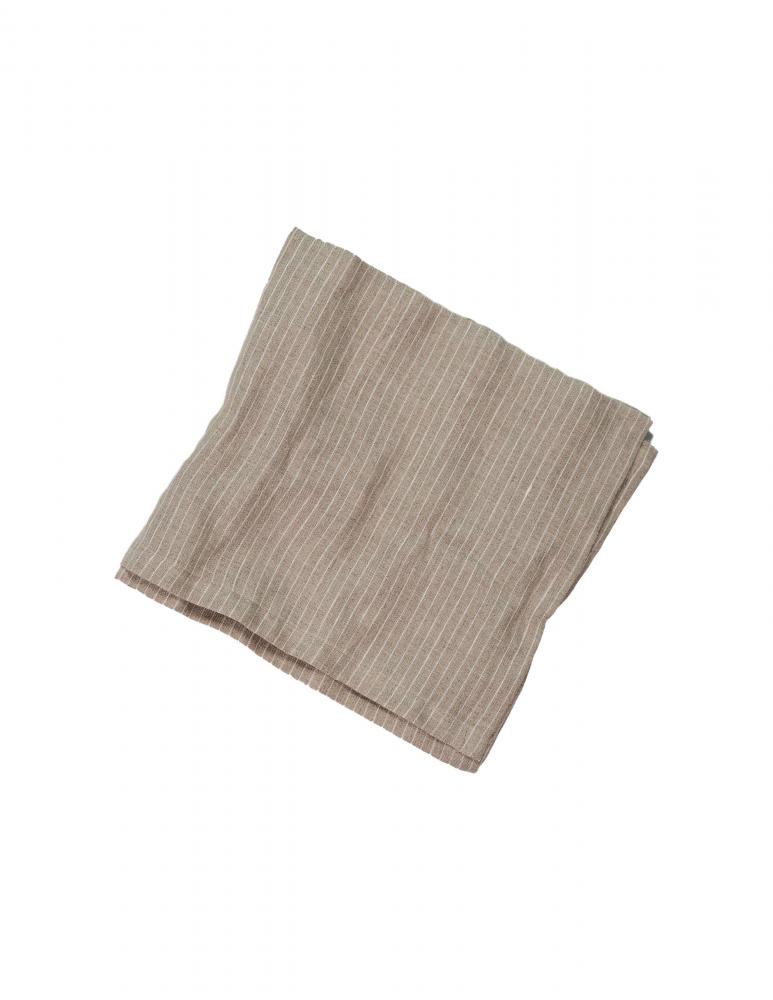 Kitchen Towel Linen Pinstripe Natural/White