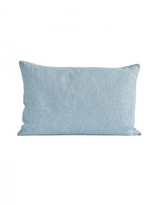 Sky Pinstriped Linen Cushion Cover 40x60cm