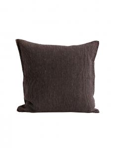 Choco Pinnstriped Linen Cushion Cover 50x50cm