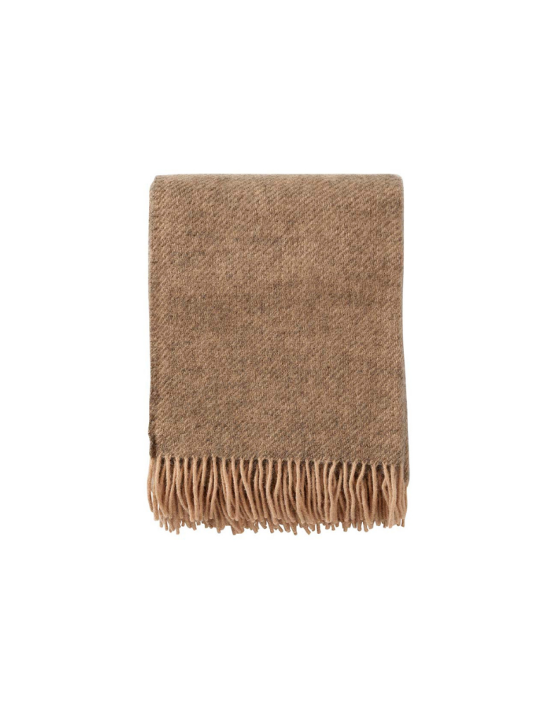 Gotland Beige Wool Blanket