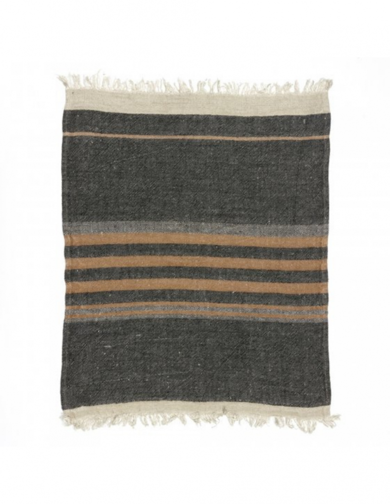 The Belgian Towel Black Stripe (110x180cm)