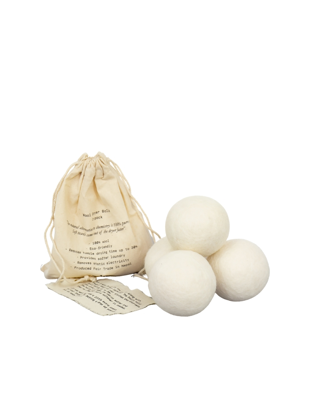 Wool Dryer Balls 4-pack