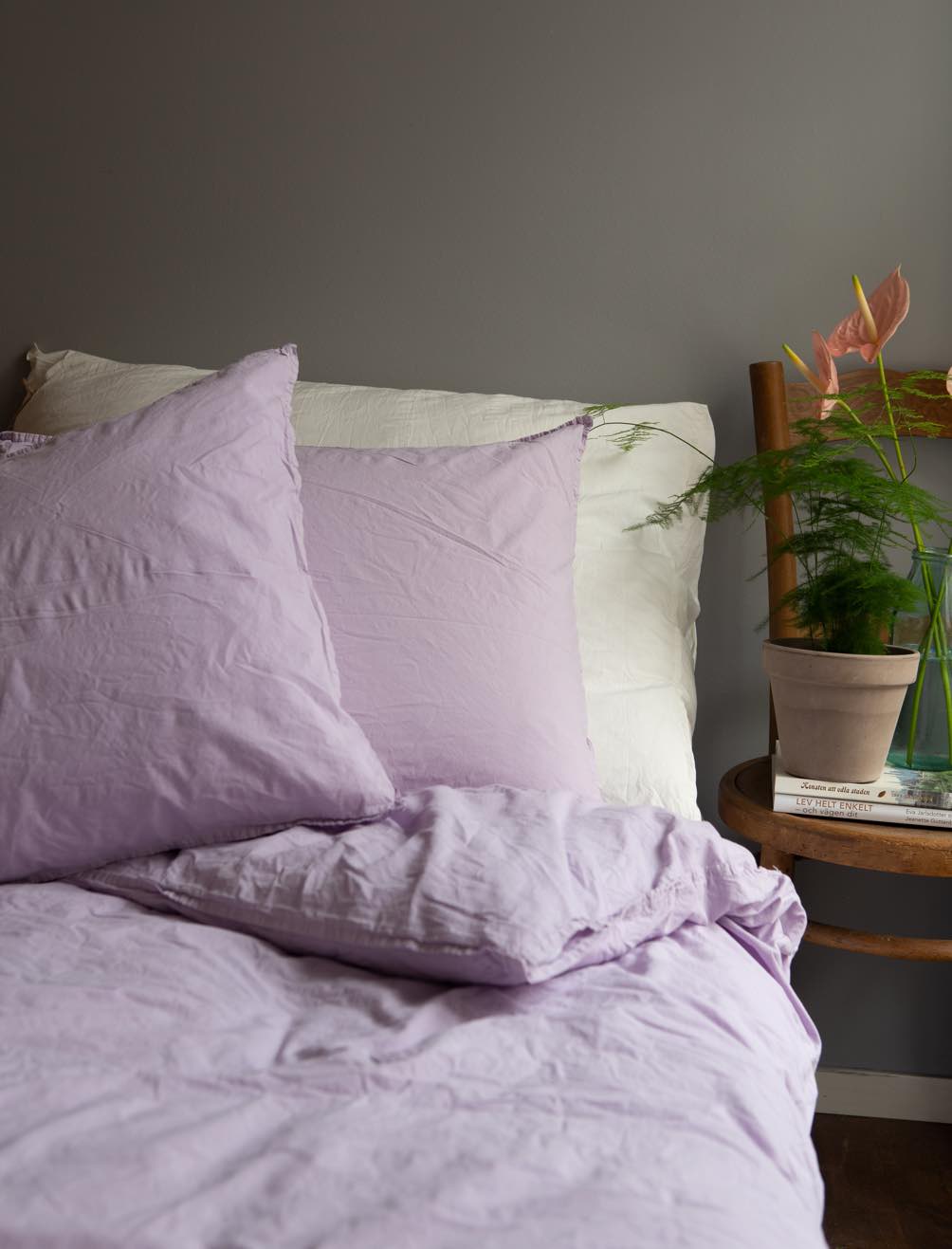 Duvet Cover Set Lilac Ab Smaland