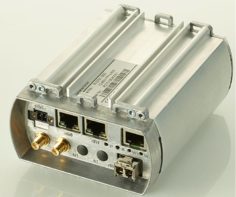 Ruggad mobilrouter för montage i belysningsstolpe