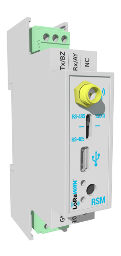ATIM DINRSM LoRa Modbus - för DIN-skena