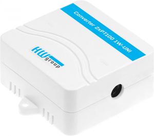 Omvandlare 2 xPt100 till 1-wire UNI