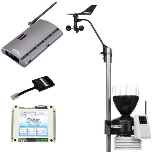 Väderstation Trådlös Modbus - Envoy med givarpkt Vantage Pro2