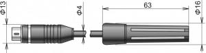 Digital temperatur & luftfuktighetsgivare med kabel DIGIS-E