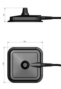 Multimag magnetfotsfäste antenn