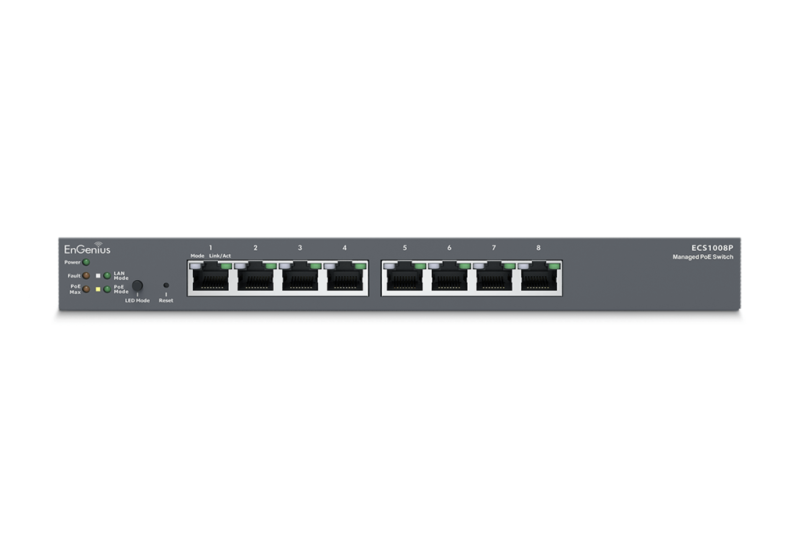 EnGenius ECS1008P Cloud Managed Gigabit PoE-switch