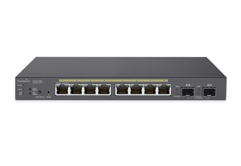 EnGenius ECS2310FP - Cloud Managed 8-Port 2.5G PoE+ Switch