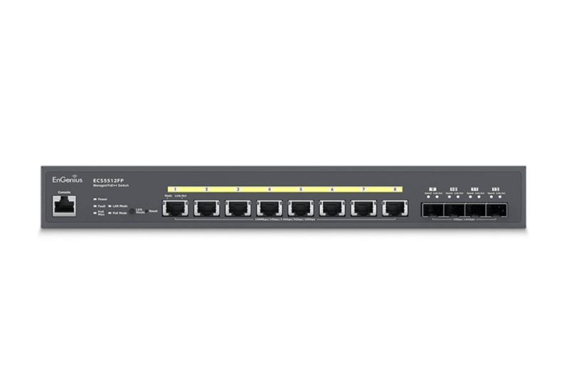 EnGenius ECS5512FP Cloud Managed 10-Gigabit PoE++ Switch