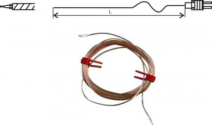 GD260 Trådgivare 3 m, typ K termoelement, utan kontaktdon