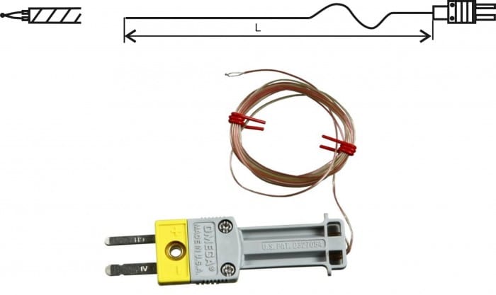 GD260 Trådgivare 3 m, typ K termoelement