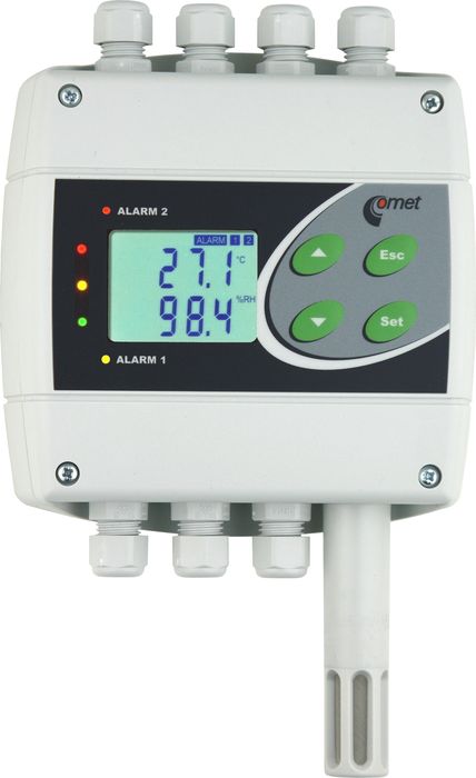 Temperatur- och luftfuktighetsregulator med RS485