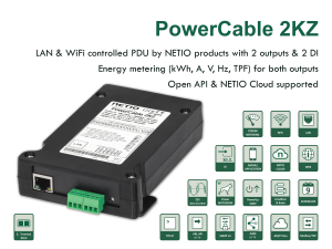 Smart kompakt PDU med mätning PowerCable 2KZ