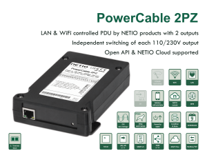 Smart kompakt PDU PowerCable 2PZ