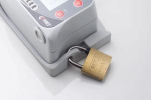 Vägghållare med lås till dataloggrar Comet serie U