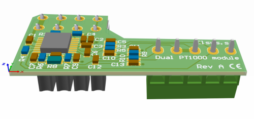 Elsys ELT Dual PT1000 Module - Expansionsmodul för dubbla PT1000-sensorer