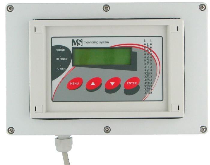 Extern display och knappsats för MS6x med kapsling och 2m kabel