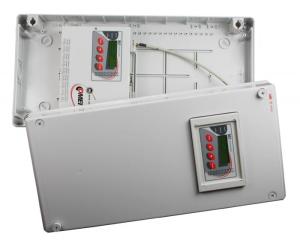 MS6D datalogger i IP54 kapsling med ansluten terminal i locket