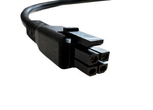 Nätsladd för plintanslutning med 4-polig kontakt, 1m